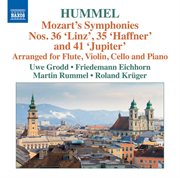 Mozart : Symphonies Nos. 35, 36 & 41 (arr J.n. Hummel) cover image