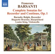 Complete sonatas for recorder and continuo, op. 1 cover image