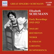 Schumann, Elisabeth : Early Recordings (1915-1923) cover image