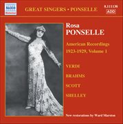 Ponselle, Rosa : American Recordings, Vol. 1 (1923-1929) cover image
