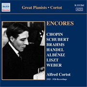 Cortot, Alfred : Encores. 78 Rpm Recordings (1925-26) cover image