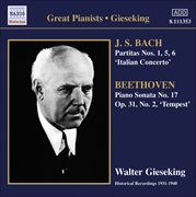 Bach, J.s. : Partitas Nos. 1, 5, 6 / Italian Concerto / Beethoven, L. Van. Piano Sonata No. 17, " cover image