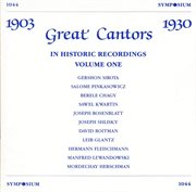 The Great Cantors, Vol. 1 (1903 : 1927) cover image