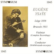 Eugen Ysaye (1912-1919) cover image