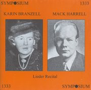Lieder Recital : Karin Branzell. Mack Harrell cover image