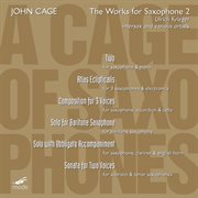 Cage : A Cage Of Saxophones, Vol. 2 cover image