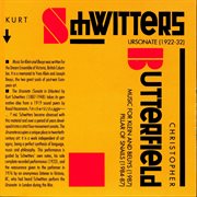Butterfield : Music For Klein And Beuys. Pillar Of Snails. Schwitters cover image