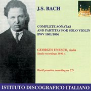 Bach : Violin Sonatas And Partitas Nos. 1-3 (enescu) (1940) cover image