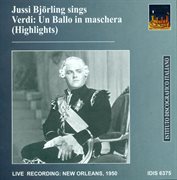 Verdi, G. : Un Ballo In Maschera (highlights) (bjorling) (1950) cover image