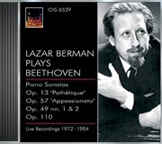 Beethoven, L. Van : Piano Sonatas Nos. 8, 19, 23 And 31 (berman) (1972-1984) cover image