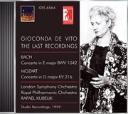 Violin Concert : Vito, Gioconda De. Bach, J.s. / Mozart, W.a. (gioconda De Vito Edition, Vol. 6) cover image