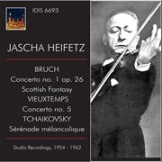 Jascha Heifetz Plays Bruch, Vieuxtemps & Tchaikovsky cover image