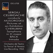 Mussorgsky : Pictures At An Exhibition. Cherubini. Symphony In D Major cover image