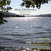 Alicja Fiderkiewicz Plays Piano Music By Schumann cover image