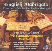 English Madrigals From The Oxford Book Of English Madrigals cover image
