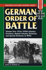 The German order of battle : panzers and artillery in World War II cover image