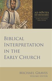 Biblical interpretation in the early church cover image