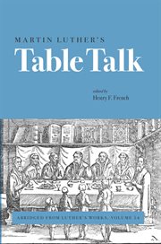 Martin Luther's Table talks cover image