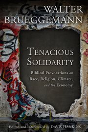 Tenacious solidarity. Biblical Provocations on Race, Religion, Climate, and the Economy cover image