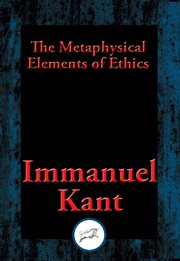 The Metaphysical Elements of Ethics cover image