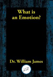 What Is an Emotion? cover image