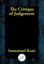 The critique of judgement cover image