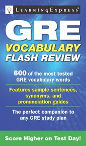 GRE vocabulary flash review cover image