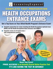 Health occupations entrance exams cover image