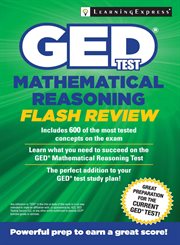 GED test : mathematical reasoning flash review cover image