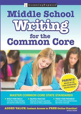 Cover image for Middle School Writing for the Common Core