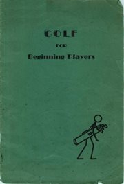 Golf for beginning players cover image