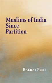 Muslims of india since partition cover image