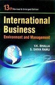 International business environment and management cover image