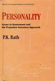 Personality : Issues in Assessment and the Projective Inventory Approach. Advances in Psychological Research in India cover image