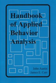 Handbook of applied behavior analysis cover image