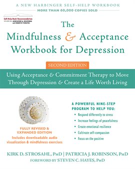 Imagen de portada para The Mindfulness and Acceptance Workbook for Depression