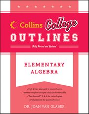 Elementary Algebra : Collins College Outlines cover image