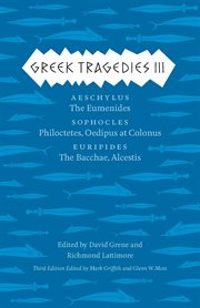 Greek tragedies. Volume 3 cover image