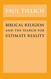 Biblical Religion and the Search for Ultimate Reality cover image