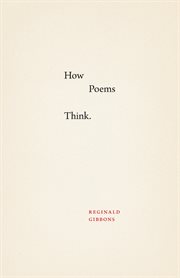 How poems think cover image
