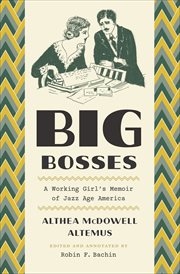 Big bosses. A Working Girl's Memoir of Jazz Age America cover image