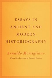 Essays in ancient and modern historiography cover image
