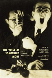 The voice as something more : essays toward materiality cover image