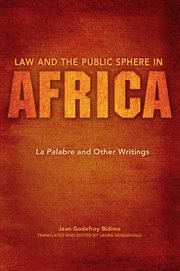 Law and the public sphere in Africa : La palabre and other writings cover image