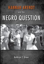 Hannah Arendt and the Negro Question cover image