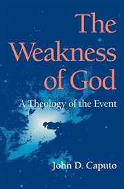 The weakness of God : a theology of the event cover image
