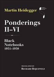 Ponderings II–VI : Black Notebooks, 1931–1938. Studies in Continental Thought cover image