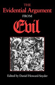 The evidential argument from evil cover image
