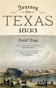 Journey to Texas, 1833 cover image