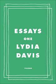 Essays One cover image